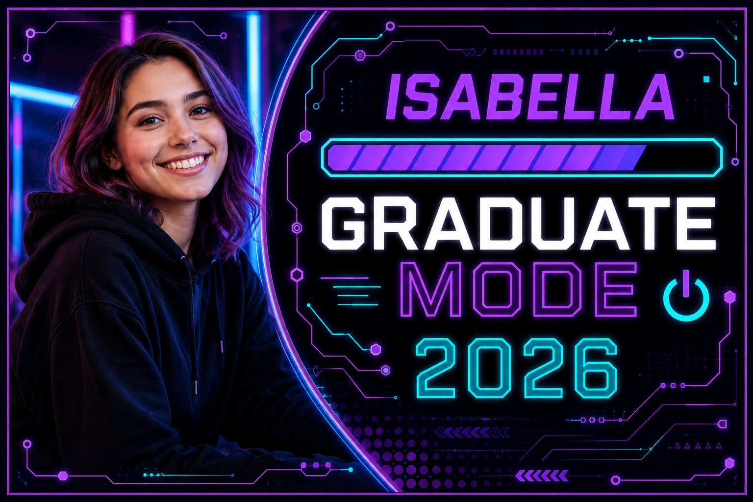 Custom Graduation Banner –  Horizontal - 13 oz Scrim