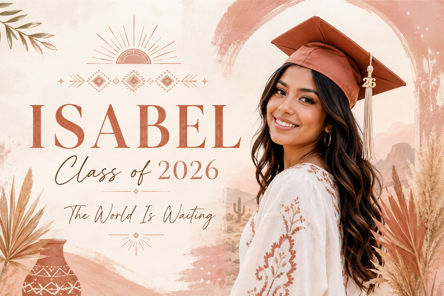Custom Graduation Banner –  Horizontal - 13 oz Scrim