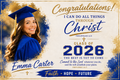 Custom Graduation Banner –  Horizontal - Signature Section