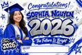 Custom Graduation Banner – Horizontal - Signature Section