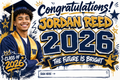Custom Graduation Banner –  Horizontal - Signature Section