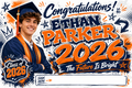 Custom Graduation Banner –  Horizontal - Signature Section
